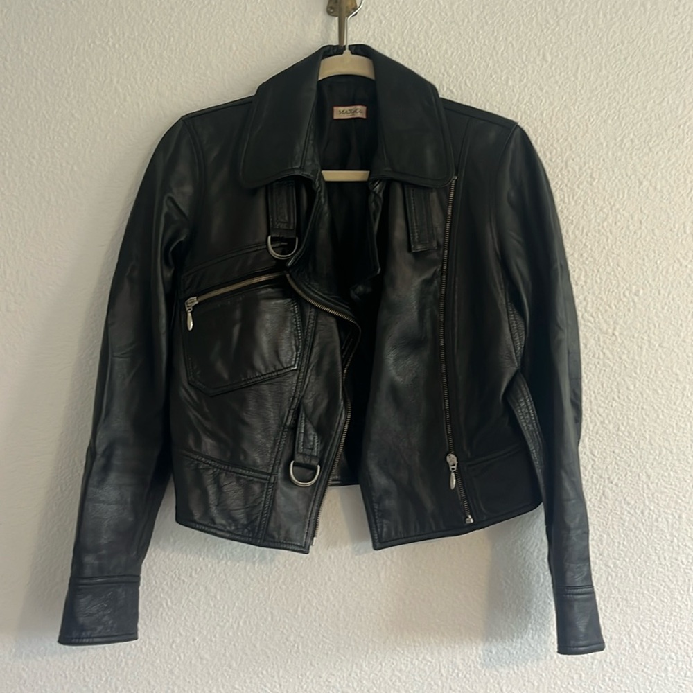 Max&Co Moto Leather Jacket - Sz 4